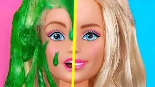 9 DIY Miniature Slime Stress Relievers / Clever Barbie Hacks And Crafts