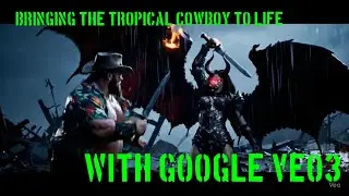 Using Google Veo3 to bring the characters of the Tropical Cowboy universe to life