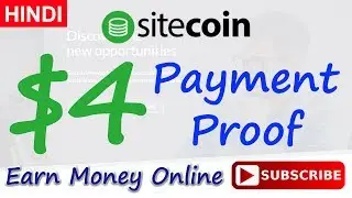 Sitecoin Payment Proof Complete Survey Offers New PTC Site Tutorial Hindi 2017