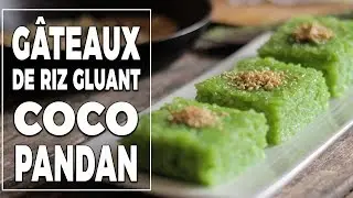 G&acirc;teau de Riz Gluant au Pandan et Coco - Recette facile - Le Riz Jaune