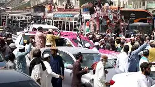 Pakistan Democratic Movement PDM start long march karachi towards the federal capital for an anti go
