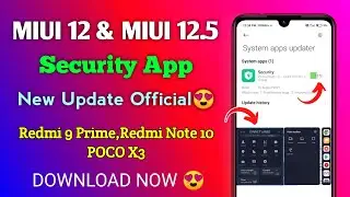 MIUI Security App New Update - Redmi Note 10,Redmi 9 Prime,POCO X3 | New Game Turbo UI & Tool Box UI