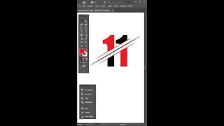Illustrator Tutorial | Number 11 Logo Design | How to make logo design in Adobe Illustrator CC