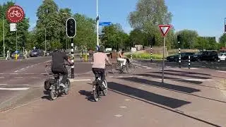 Protected intersection in 's-Hertogenbosch