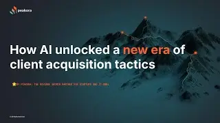 Startup Nights 2024 - How AI Unlocked a New Era of Client Acquisition Tactics