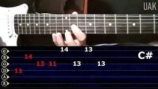 Tutorial Sweet Child O mine With Tab Intro | GNR