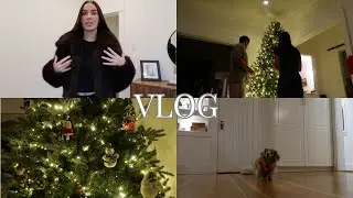 VLOG / faux fur coat haul & setting up the christmas tree