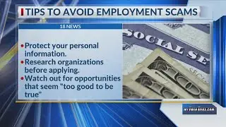 Avoiding employment scams; how to protect yourself from false postings