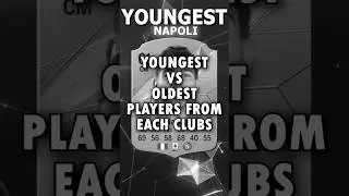 YOUNGEST VS OLDEST PLAYERS FROM EACH CLUB pt.10 #fifa #fc25 #football #napoli #sevilla