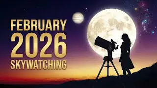 February 2026 Night Sky Guide - Mercury, Jupiter, & Winter Nebulae #space #astronomy #sky
