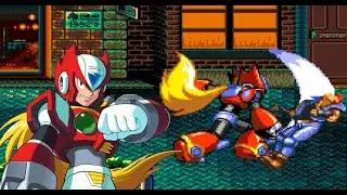 Playing as Zero (from Megaman X) in Streets of Rage 2 (ROM hack)