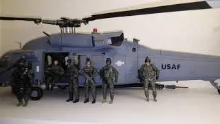 1/18 scale Bbi Blackhawk custom military air force helicopter