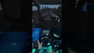 Got Distracted in a narrow Road 🥴 #steveal3aneef #eurotrucksimulator2 #est2 #g29 #shorts