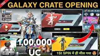 create opening bgmi |  ( GALAXY CRATE OPENING ) | UNLINITED SET | #jonathangaming #bgmi