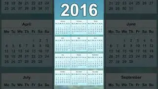 2016 Calendar