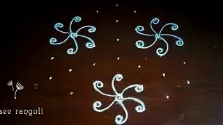 dot rangoli: 7 to 4 l beautiful Friday rangoli design l रंगोली बनाना सिखाओ