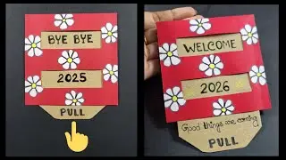 New Year 2026 Greeting Card || Easy New Year Greeting Card making || DIY Greeting Card