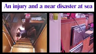 Ep 35 - 12 day sail from Horta to Spain ends with broken ribs
