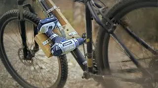 cordless drill powered bike