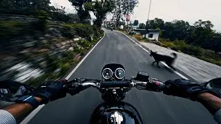 Dog Attack on My Royal Enfield Interceptor 650 Ride | Wild Reaction to PowerRage Exhaust Sound