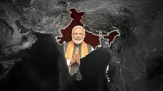 India, PM Narendra Modi Free Geolayer Map Animation