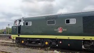 DEPG Hymek D7018 departs Williton for Minehead 03/09/22