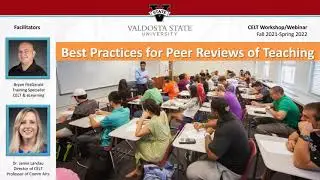 Best Practices for Peer Reviews of Teaching January 6, 2022