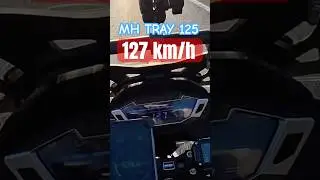 MH TRAY 125 cortando a 127 km/h #trail #moto #topspeed