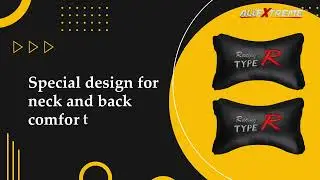 Best Car Neck Pillows For Both Side Pu Leather With Adjustable Straps | Head Pain Relief