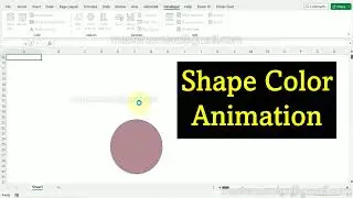 Shape Color Animation - MS excel Tips and Tricks