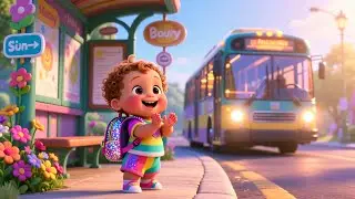 Happy Bus Ride with Baby 🚌👶 | Fun Learning Adventure for Kids | Educational Baby Video
