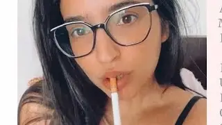 Girl smoking lips best sigrets short video ll 