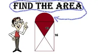 Find the Area in Red! - Fun Geometry Problem