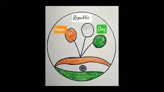 happyrepublicdayhappy republic day| easy drawing for republic day|#26january #republicday #shorts