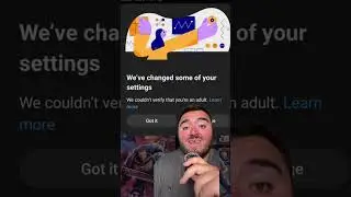 There&rsquo;s a new age verification on YouTube starting today #ageverification #youtube #update #foryou