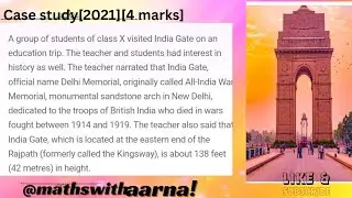 A group of students of class X visited India Gate on an education trip. The teacher and students had