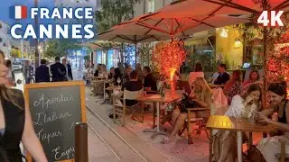 [4K] RADIANT NIGHT IN CANNES, C&Ocirc;TE D'AZUR | FRANCE