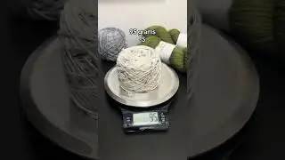 Always weigh your yarn because there can be different amounts in a 100 gram hank! #knitting #yarn
