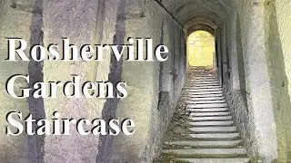 Rosherville Gardens Chalk Cliff Staircase Entrance in Gravesend