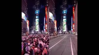 Empty Time Square for New Years Eve