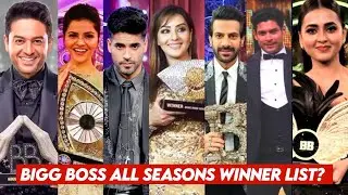 Bigg boss franchise all season's winner's list?