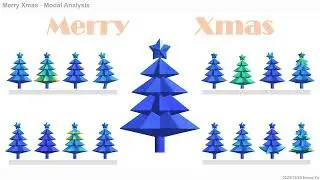 2025 MerryXmasTree Simsolid ModalAnalysis 10 Sec