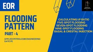 Flooding Pattern Part 4 - Regular Flooding Pattern| Calculate I:P Ratio | Enhanced Oil Recovery | PE