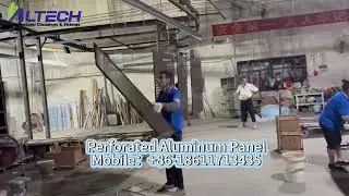 Perforated aluminum panels