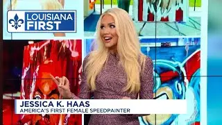 America’s First Female Speed painter Jessica Haas is Featured on Louisiana First News