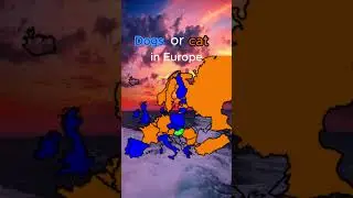 Dogs or Cat in Europe #dog  #cat #europe  #geography #onlyeducation #country #foryou  #shorts