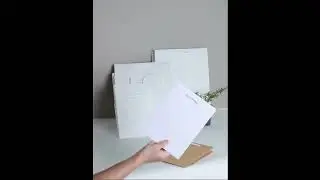 stock white Kraft paper bag