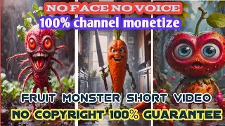 Copy Paste Short Video Kivabe Banabo|| Fruit Monster Short Video kivabe Banabo|| Pinterest App Full