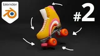 Roller Skates | PART 2 | Blender Modeling Tutorial for BEGINNERS