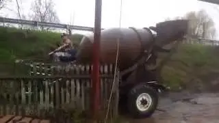 Бетономешалка миксер с самозагрузкой